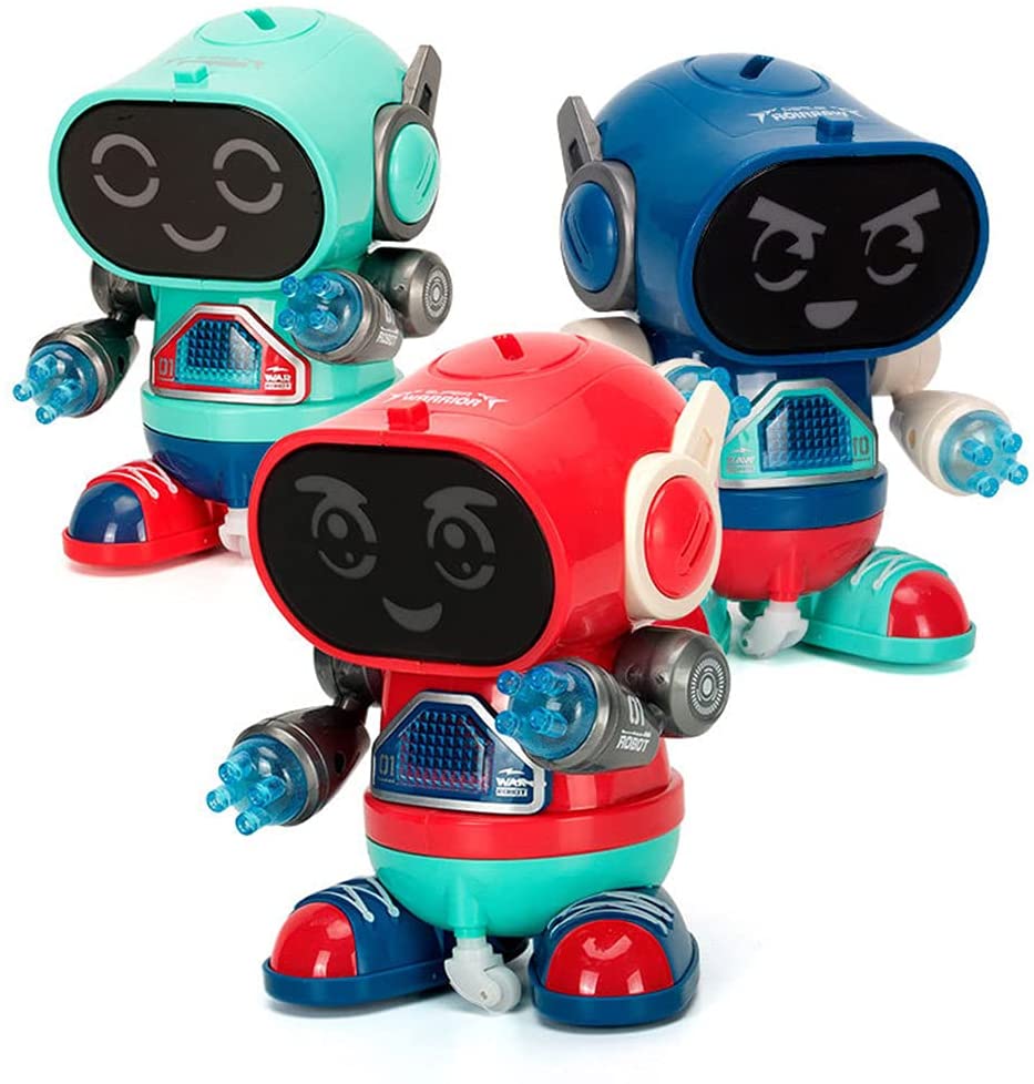 댄싱 로봇 어린이 장난감 록 라이트 음악 조기 교육 워킹 인기 장난감 소년 소녀 아기 유아 댄스 로봇